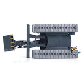 LESU Metal 1/14 Hydraulic RC Excavator MC15 4 Arms Remote Control Digger Model 9 Ways Valve Dual Pumps Light Sound Radio Battery