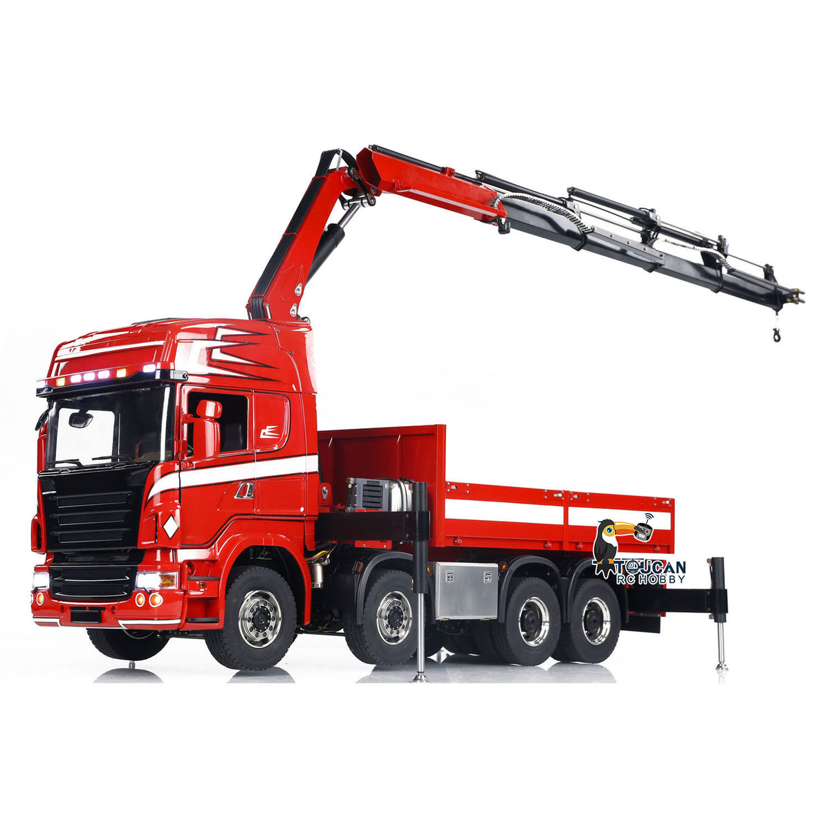 TOUCAN RC HOBBY 1/14 Hydraulic RC Crane Tractor Truck 8x8 Electric Car Quick Attached Bucket Standard Wheel Reduction Axle Three-speed Gearbo