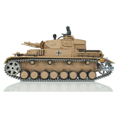 Henglong 1/16 TK7.0 Promotion German Panzer IV F 3858 RTR RC Tank 360 Degrees Turret Smoke IR BB Metal Barrel Sprockets Idlers Wheels Tracks Gearbox