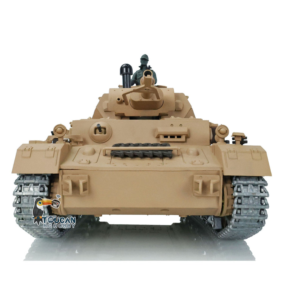 Henglong 1/16 TK7.0 Promotion German Panzer IV F 3858 RTR RC Tank 360 Degrees Turret Smoke IR BB Metal Barrel Sprockets Idlers Wheels Tracks Gearbox