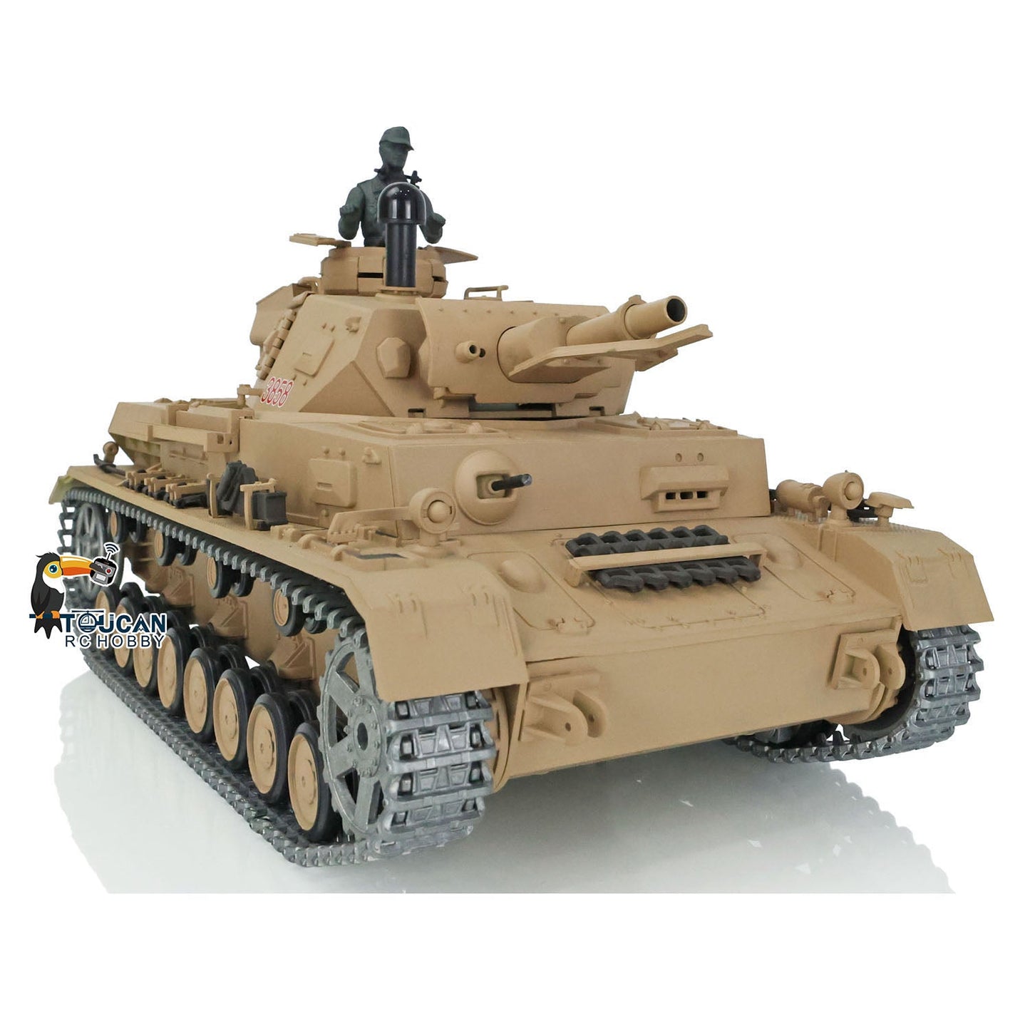 Henglong 1/16 TK7.0 Promotion 3858 German Panzer IV F RTR RC Tank Infrared Combat BB Unit Smoke Metal Tracks Sprockets Idlers Wheels Gearbox