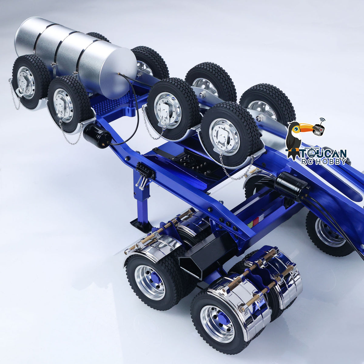 Begrenzte lager JDMODEL 1,5 M Metall Drake Anhänger für 1/14 TAMIYA Traktor Lkw LESU Fahrzeuge 1/12 DIY Modell Spielzeug Autos