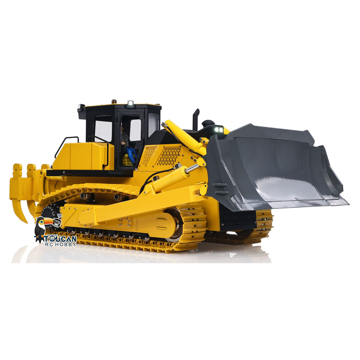 TOUCAN RC HOBBY D155AX  Metal 1/12 RC Hydraulic Bulldozer Remote Control Engineering Vehicle 7 Valves Heavy Duty Model Brushless Motor