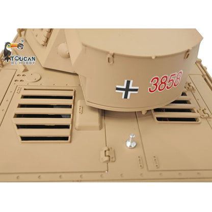 Henglong 1/16 TK7.0 Promotion German Panzer IV F 3858 RTR RC Tank 360 Degrees Turret Smoke IR BB Metal Barrel Sprockets Idlers Wheels Tracks Gearbox