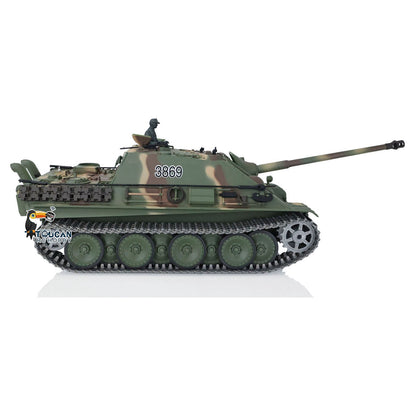 Henglong 1/16 TK7.0 Promotion German Jadpanther 3869 RTR RC Tank FPV Infrared Combat Smoke BB Unit Metal Sprockets Idlers Wheels Tracks Steel Gearbox