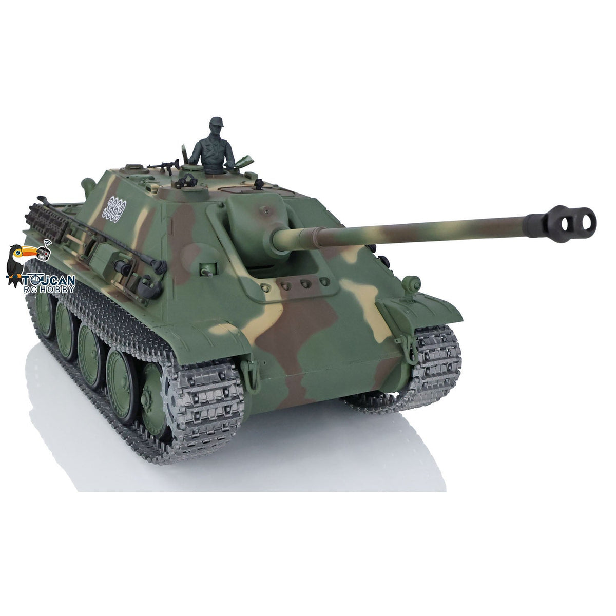 Henglong 1/16 TK7.0 Promotion German Jadpanther 3869 RTR RC Tank FPV Infrared Combat Smoke BB Unit Metal Sprockets Idlers Wheels Tracks Steel Gearbox