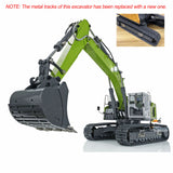 1/14 Scale Metal RC Excavator of 945 Hydraulic Radio Control Digger RC Truck Construction Vehicle Model Light Motor