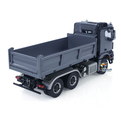 1/14 Hydraulischer RC-Muldenkipper 6x6 Metall-Funksteuerungs-Kipperwagen 3-Gang-Getriebe mit Licht-Soundsystem Differentialsperre Achsen