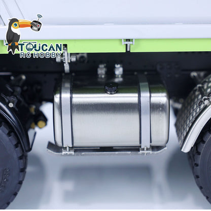 TOUCAN RC HOBBY LESU 1/14 8X8 RC Hydraulic 3-Ways Dumper Truck for Remote Control Crane 2Speed Gearbox Tipper W/ Sound Light ESC Servo