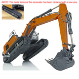XDRC 1/14 Hydraulic Crawler Excavator 945 Radio Control Digger Construction Vehicle 3-Way Valve Brushless Drive Quick Coupler