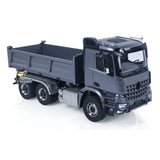 1/14 Hydraulic RC Dump Truck 6x6 Metal Radio Control Tipper Car 3-speed Gearbox with Light Sound System Differential Lock Axles