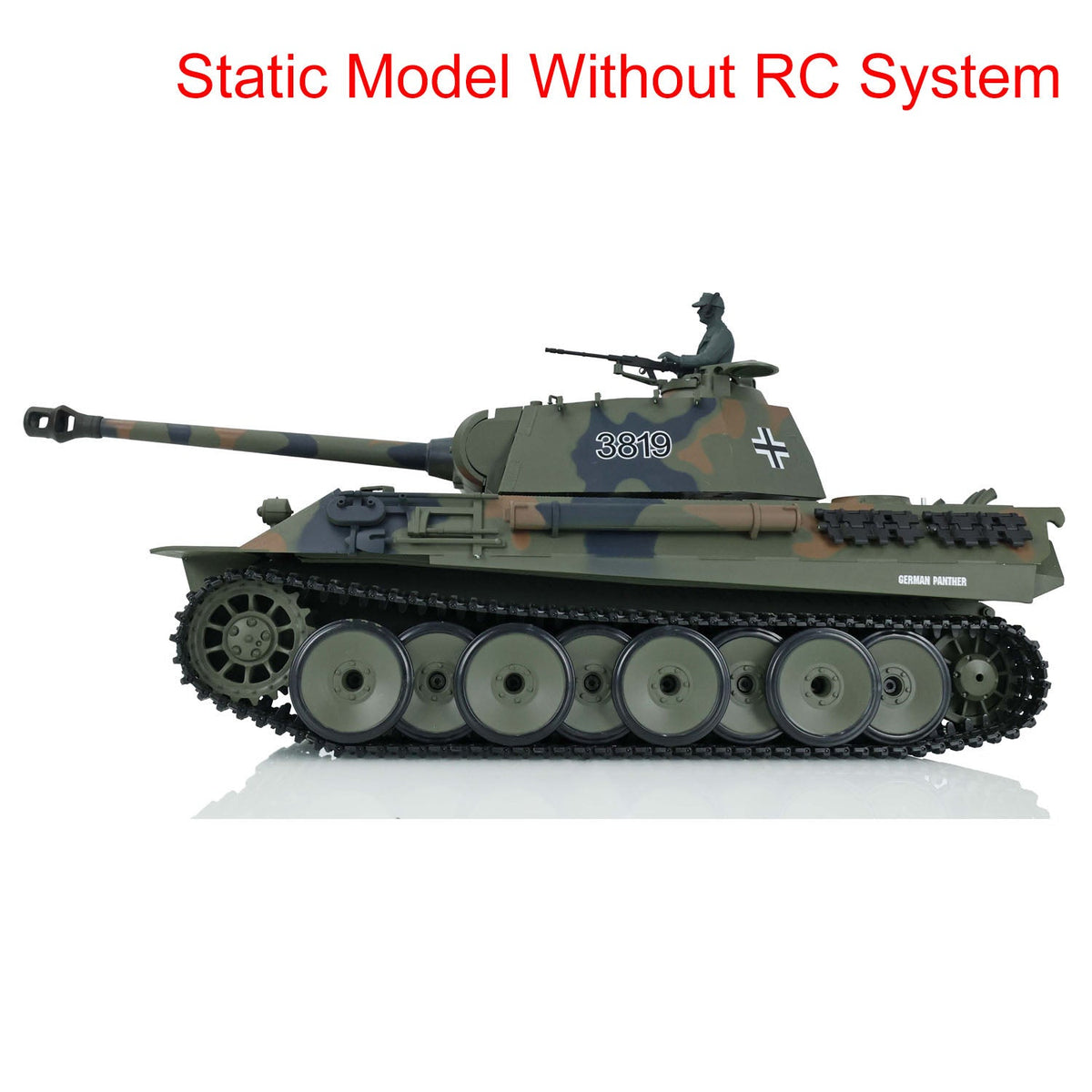 Henglong 1/16 Plastic German Tiger I Panther Static Tank 3818 3819 Ornament Collection Display Model Without Electronic System