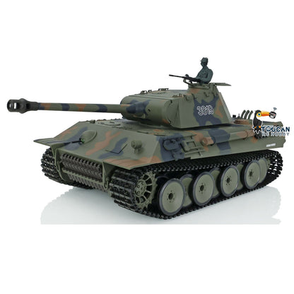 Henglong 1/16 TK7.0 Plastic 3819 German Panther V RTR RC Tank Armored Vehicle Model Infrared Combat BB Unit Smoke Sound Light System