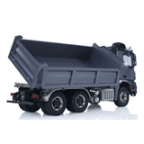 1/14 Hydraulic RC Dump Truck 6x6 Metal Radio Control Tipper Car 3-speed Gearbox with Light Sound System Differential Lock Axles