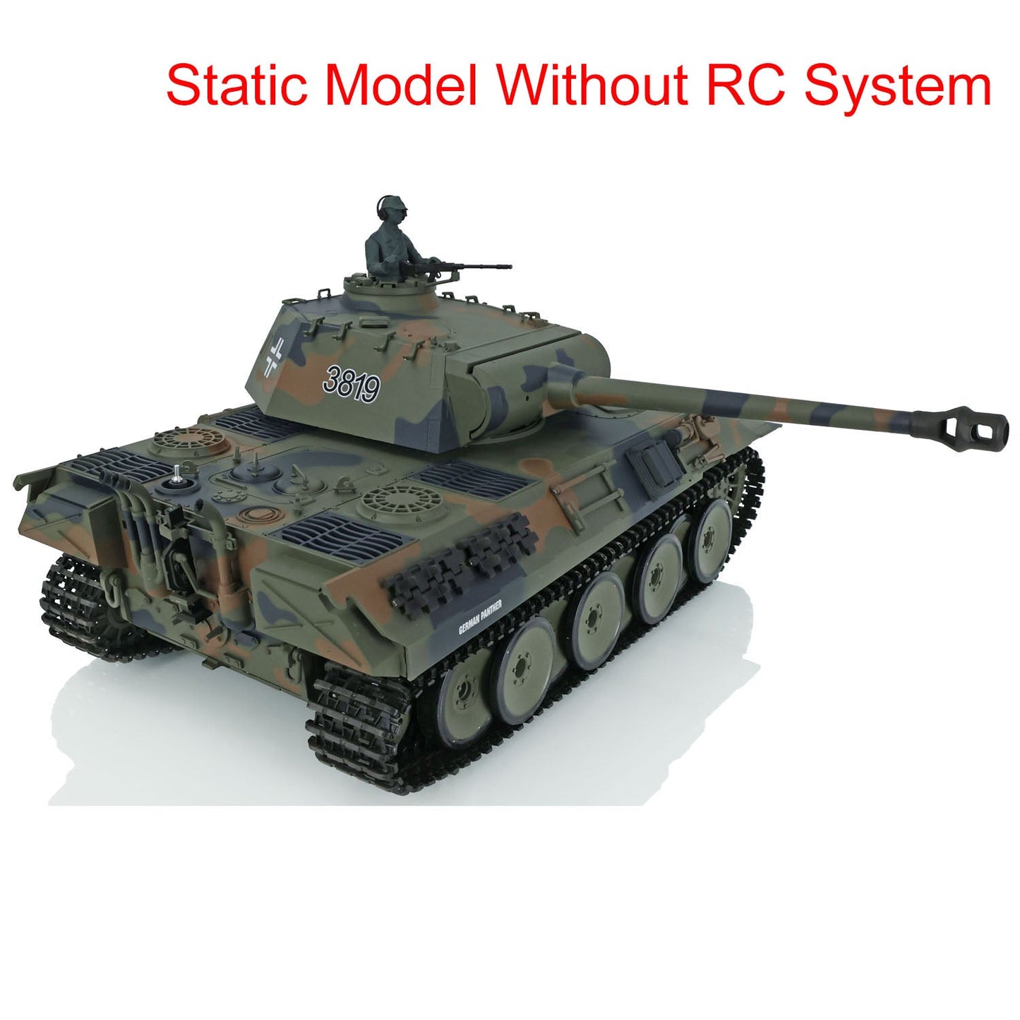 Henglong 1/16 Plastic German Tiger I Panther Static Tank 3818 3819 Ornament Collection Display Model Without Electronic System