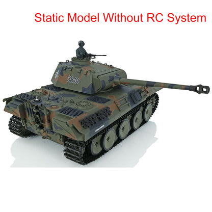 Henglong 1/16 Plastic German Tiger I Panther Static Tank 3818 3819 Ornament Collection Display Model Without Electronic System