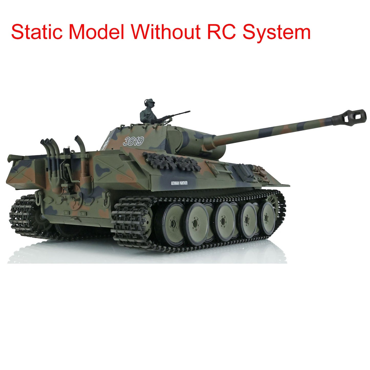Henglong 1/16 Plastic German Tiger I Panther Static Tank 3818 3819 Ornament Collection Display Model Without Electronic System