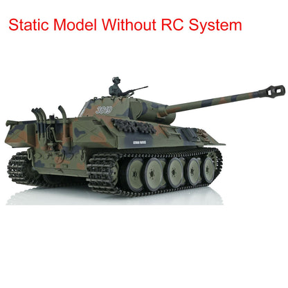 Henglong 1/16 Plastic German Tiger I Panther Static Tank 3818 3819 Ornament Collection Display Model Without Electronic System