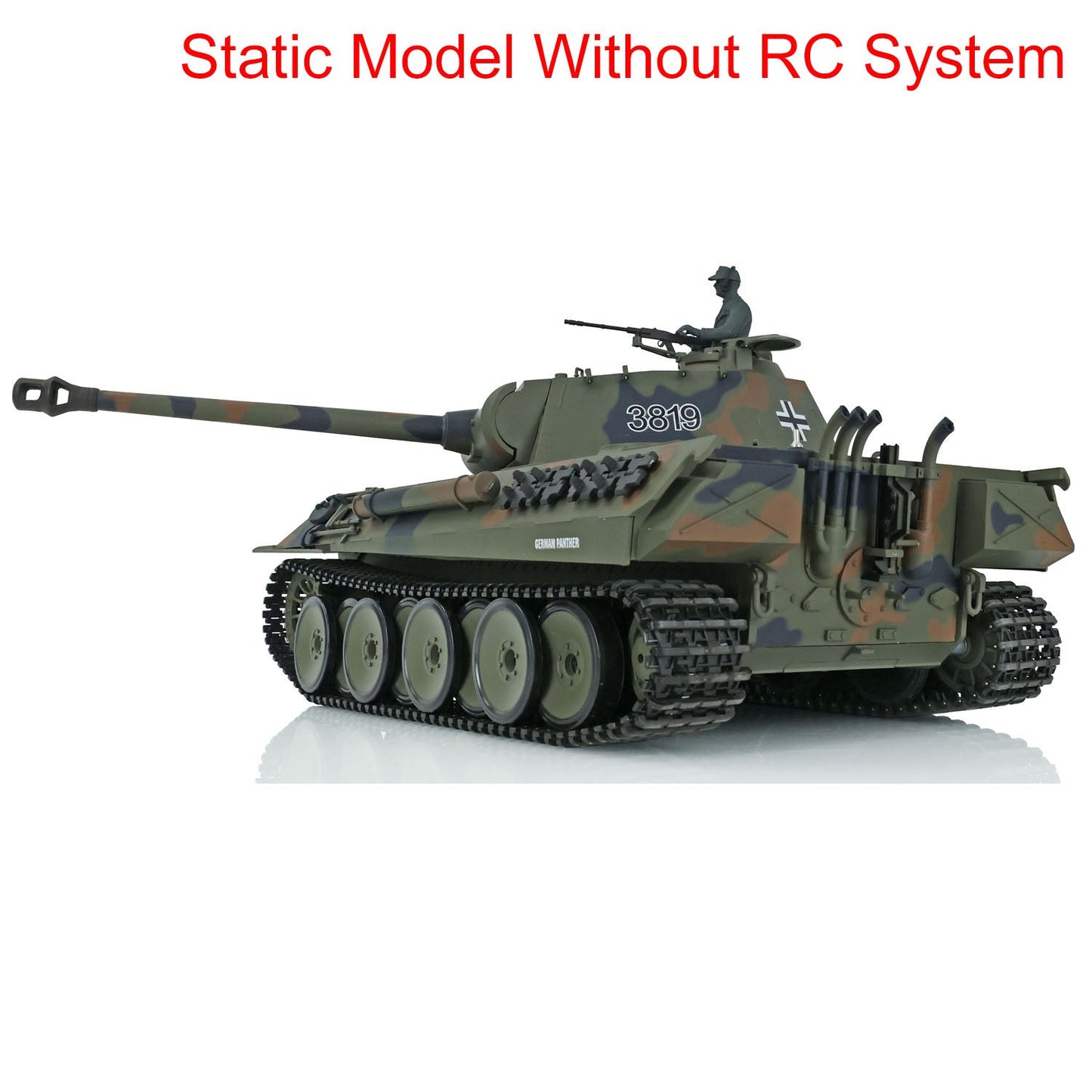 Henglong 1/16 Plastic German Tiger I Panther Static Tank 3818 3819 Ornament Collection Display Model Without Electronic System