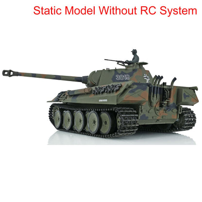 Henglong 1/16 Plastic German Tiger I Panther Static Tank 3818 3819 Ornament Collection Display Model Without Electronic System