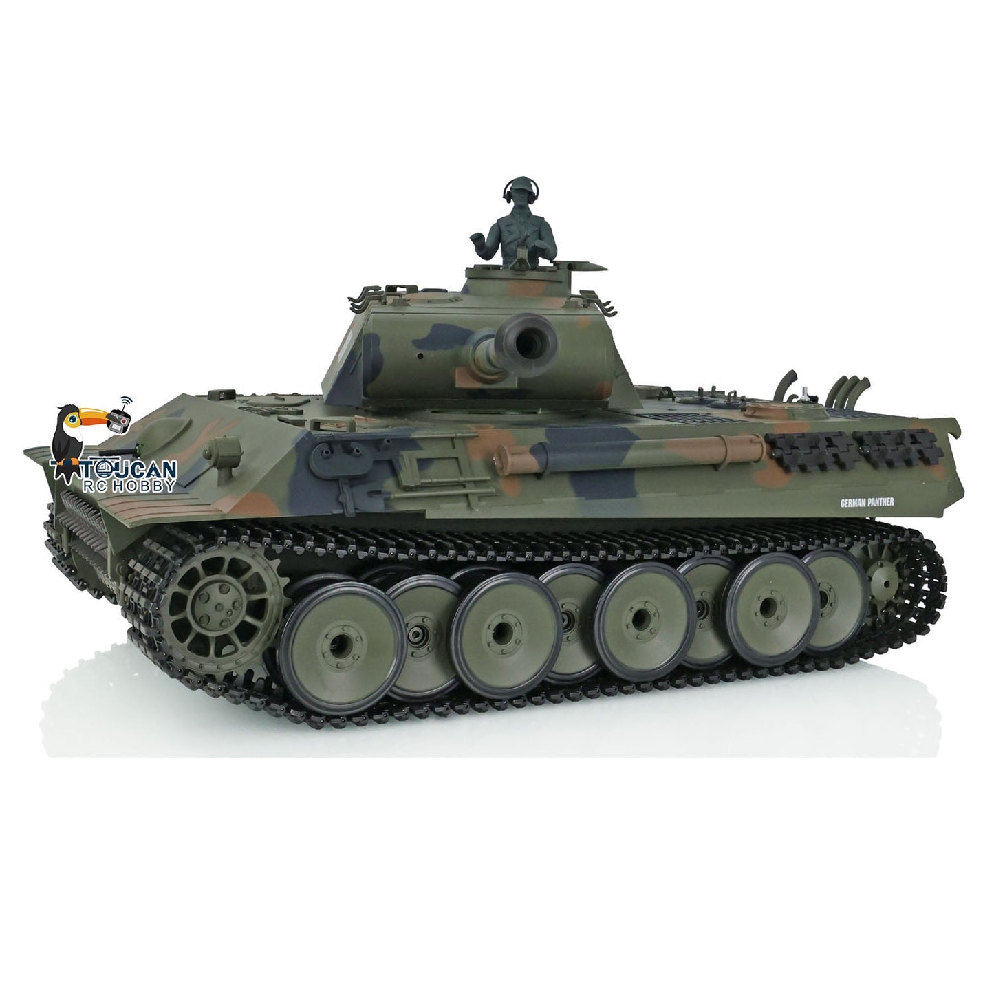 Henglong 1/16 TK7.0 Plastic German Tiger I Panther RTR RC Tank 3818/3819 360 Degrees Turret Infrared Combat BB Sounds Lights Smoke Model