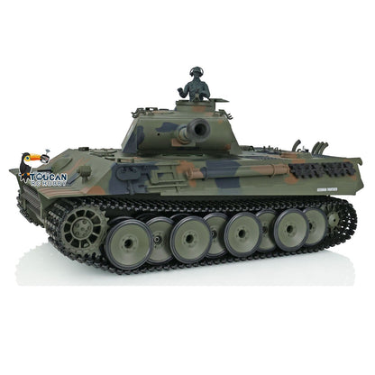 Henglong 1/16 TK7.0 Plastic German Tiger I Panther RTR RC Tank 3818/3819 360 Degrees Turret Infrared Combat BB Sounds Lights Smoke Model