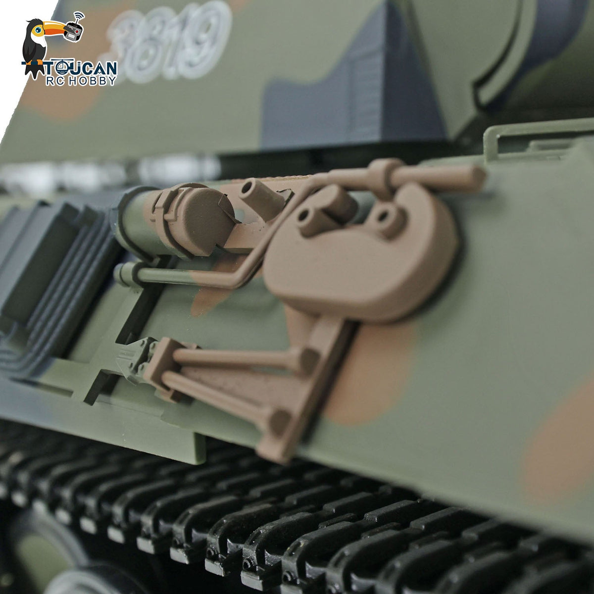 Henglong 1/16 TK7.0 Plastic German Tiger I Panther RTR RC Tank 3818/3819 360 Degrees Turret Infrared Combat BB Sounds Lights Smoke Model