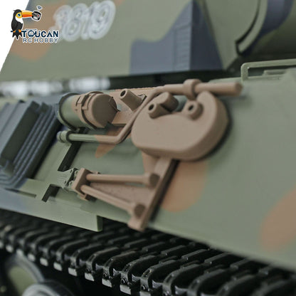Henglong 1/16 TK7.0 Plastic German Tiger I Panther RTR RC Tank 3818/3819 360 Degrees Turret Infrared Combat BB Sounds Lights Smoke Model