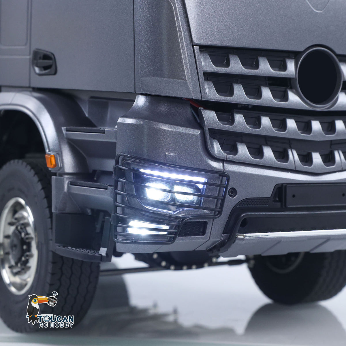 1/14 Hydraulischer RC-Muldenkipper 6x6 Metall-Funksteuerungs-Kipperwagen 3-Gang-Getriebe mit Licht-Soundsystem Differentialsperre Achsen