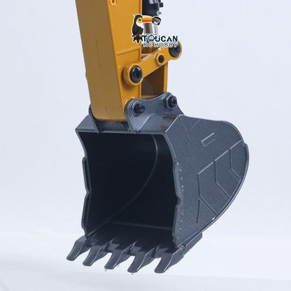 HUINA Upgrade 580 1/14 Metal Excavator Model Engineering Vehicle Electric Ball Grabber 360 Rotating Shear Claw Sound Lights
