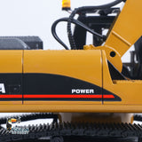 HUINA Upgrade 580 1/14 Metal Excavator Model Engineering Vehicle Electric Ball Grabber 360 Rotating Shear Claw Sound Lights