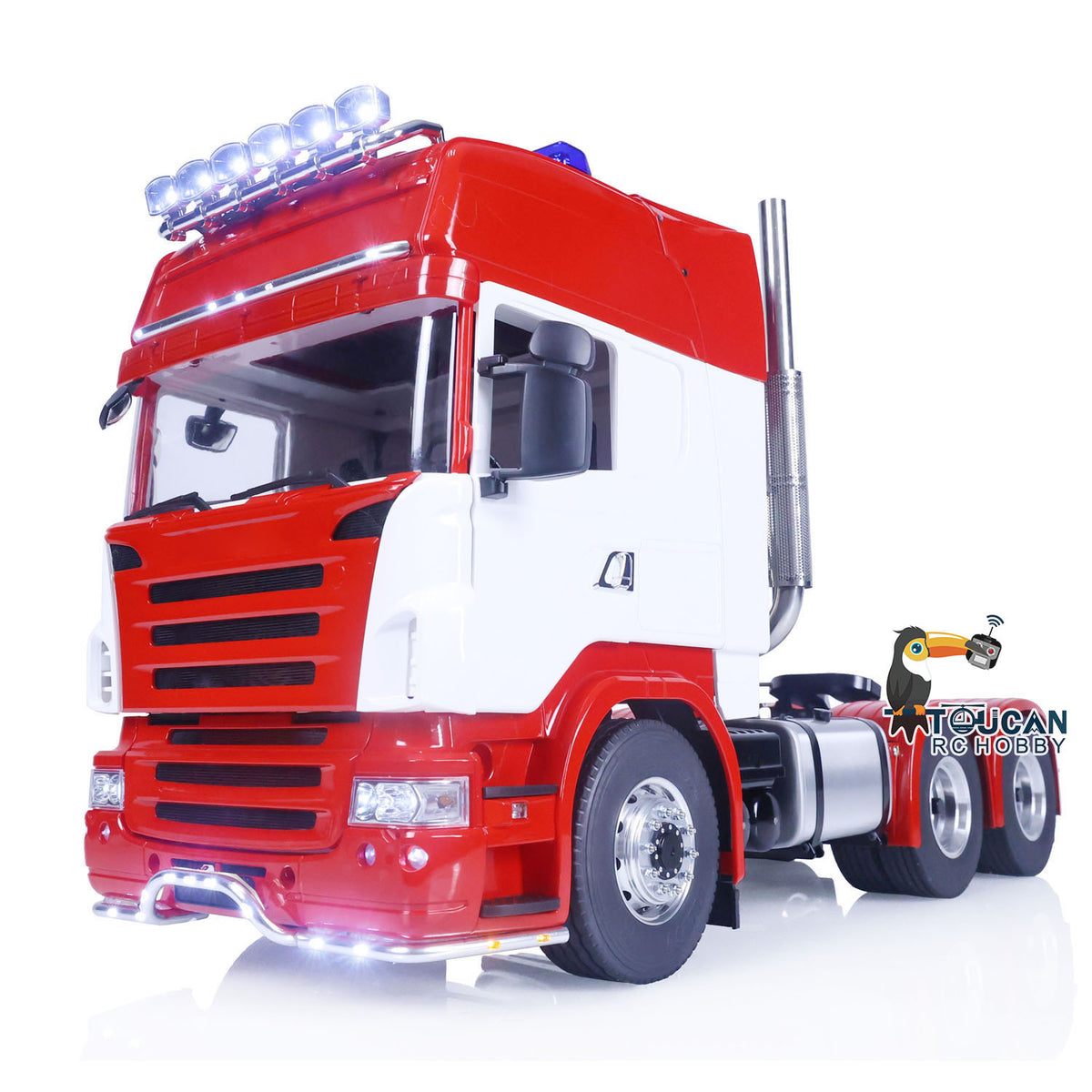 TOUCAN RC HOBBY Painted 1/14 RC Car RTR Remote Control Tractor Truck 6X6 Metal Chassis Sounds Light System