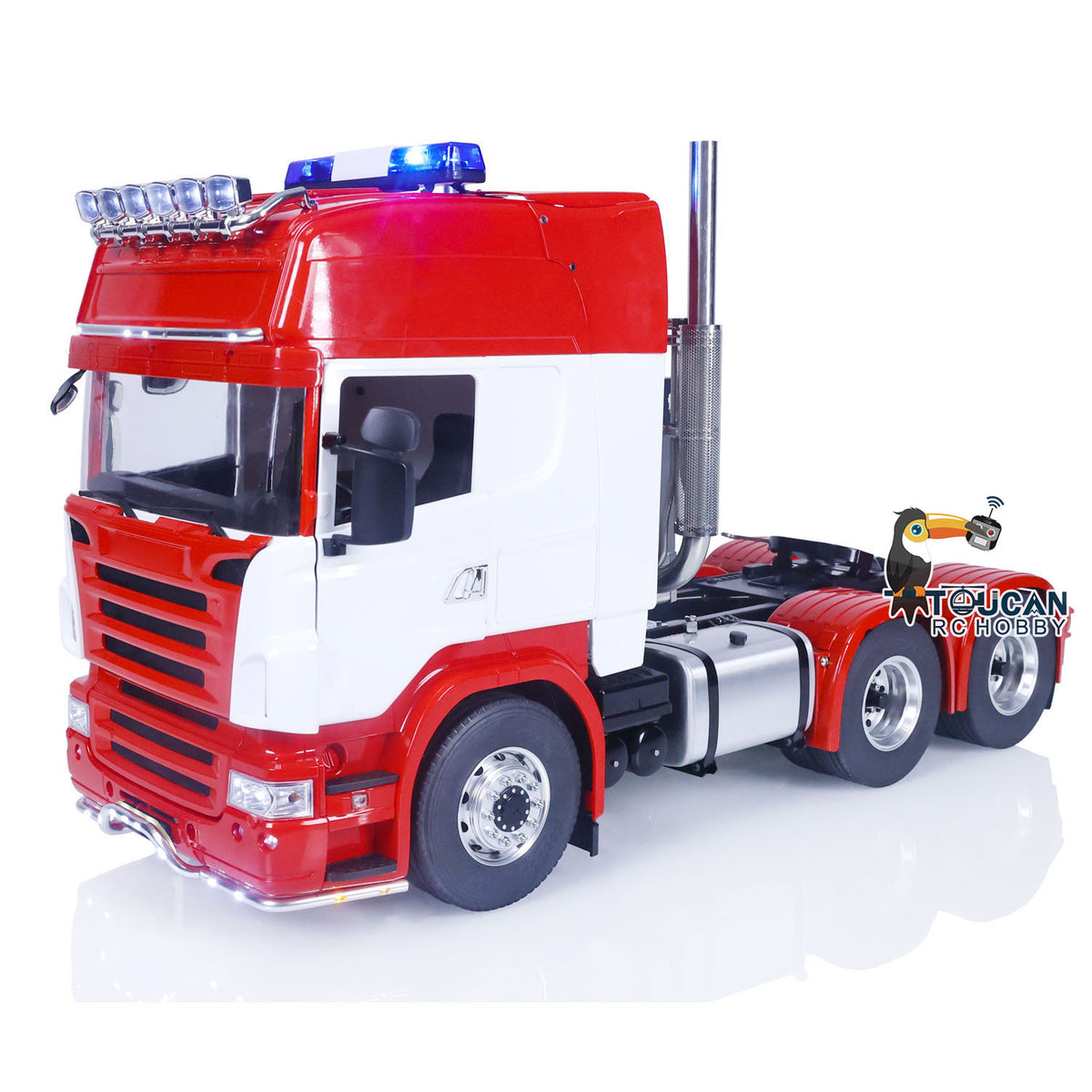 TOUCAN RC HOBBY Painted 1/14 RC Car RTR Remote Control Tractor Truck 6X6 Metal Chassis Sounds Light System