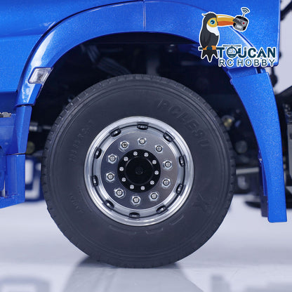 TOUCAN, lackiert, montiert, 1/14 RC-Sattelzugmaschine, 6x6, Metallchassis, RTR-Automodell, Sounds, Lichter für Tamiya 1851 3363