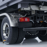 1/14 Hydraulic RC Dump Truck 6x6 Metal Radio Control Tipper Car 3-speed Gearbox with Light Sound System Differential Lock Axles