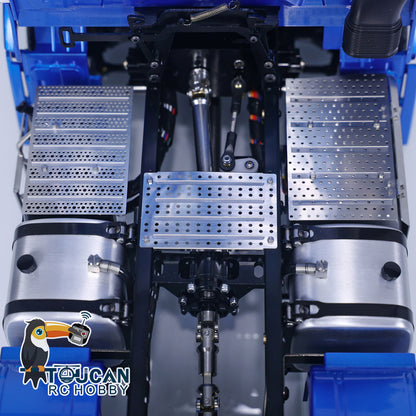 TOUCAN, lackiert, montiert, 1/14 RC-Sattelzugmaschine, 6x6, Metallchassis, RTR-Automodell, Sounds, Lichter für Tamiya 1851 3363