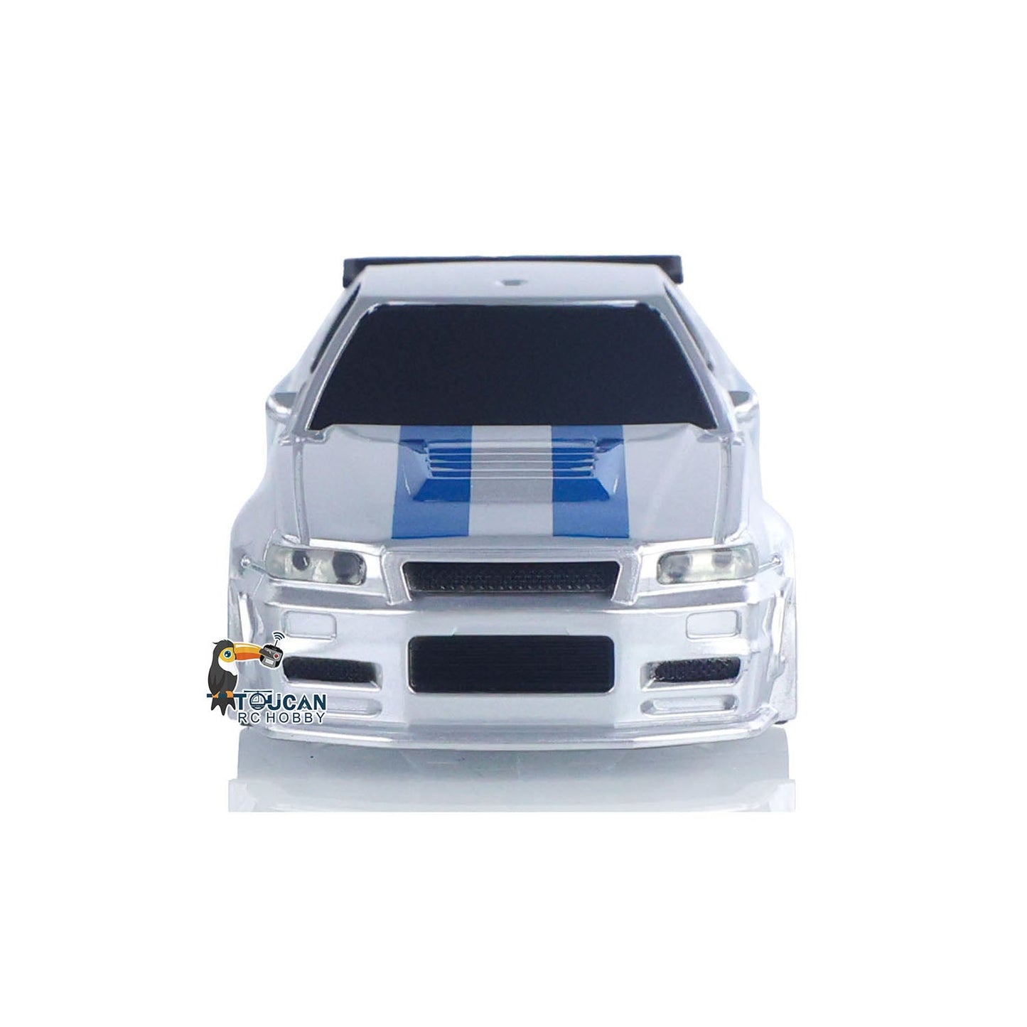 1/43 RC-Rennwagen R34 Funkgesteuertes Hochgeschwindigkeits-Driftfahrzeug 4WD RTR Mini-Autospielzeug 2,4G Funkbatterie Geschenke für Kinder