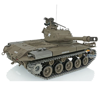 Henglong 1/16 TK7.0 USA Walker Bulldog 3839 RTR RC Tank FPV 360 Degrees Turret Smoke IR BB Unit Metal Tracks Gearbox Sprockets Wheels