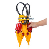 TOUCAN RC HOBBY Metal Hydraulic Shear with 270 Degree Rotation for 1/12 RC Hydraulic Digger C395 LR976 Remote Control Construction Vehicles Excavator