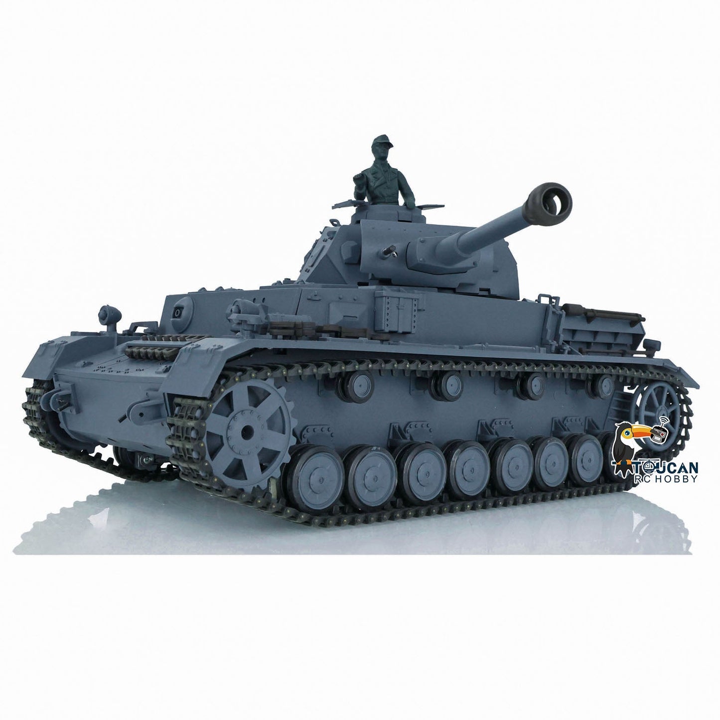 Henglong 1/16 Plastic TK7.0 3858/3859 German Panzer IV F2 F RTR RC Tank FPV Infrared Comkbat 360 Degrees Turret Smoke BB Steel Driving Gearbox Metal Barrel