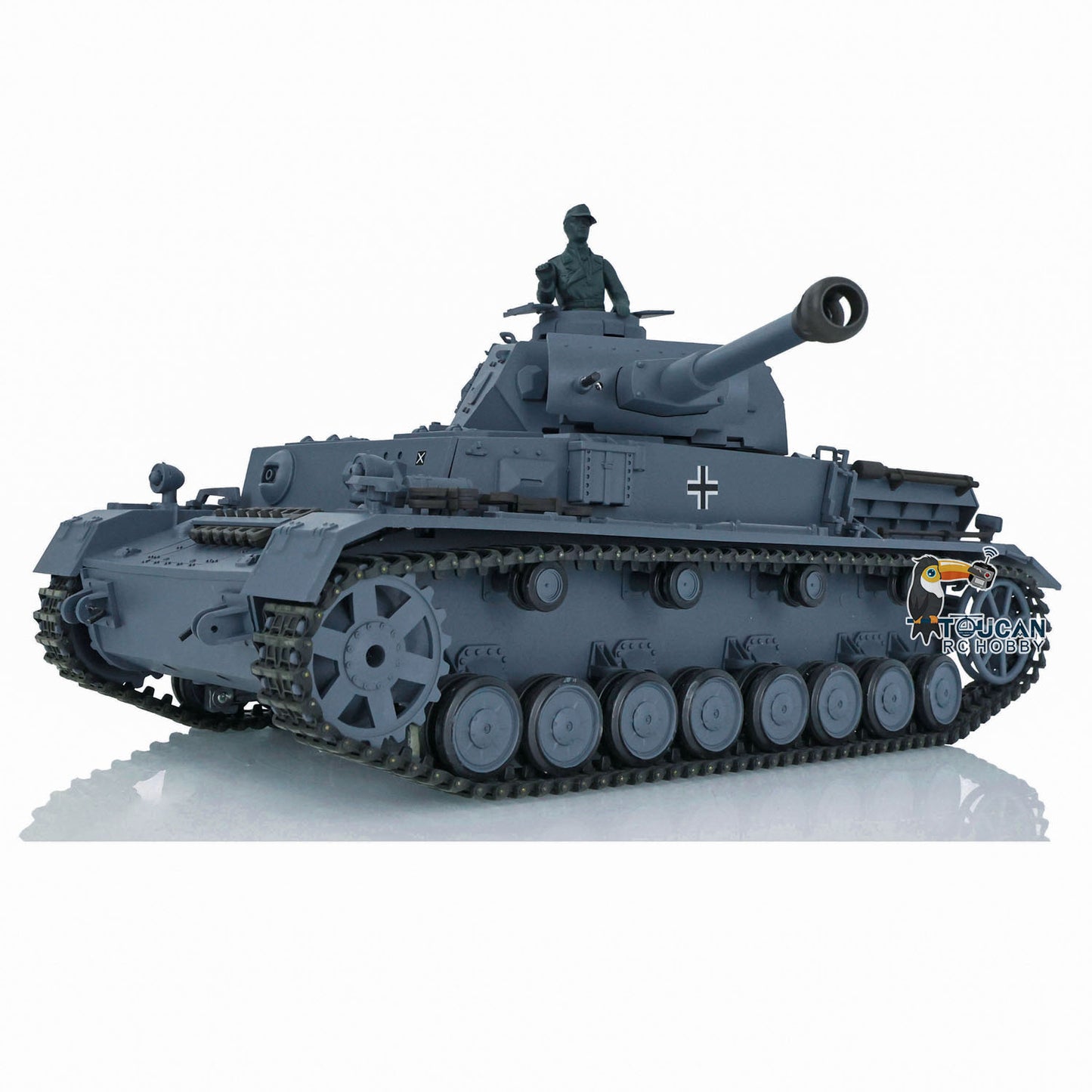 2,4 GHz Henglong 1/16 TK7.0 Kunststoff Panzer IV F2 RC RTR Modellpanzer 3859 mit Stahlgetriebe, 360-Grad-Turm, Rauch-Soundtracks, FPV