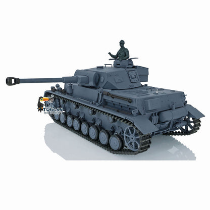 Henglong 1/16 TK7.0 Plastic German Panzer IV F2 3859 RTR RC Tank Model Infrared Combat BB Pivot Steering Smoke Unit Metal Barrel