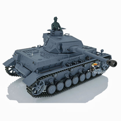 2,4 GHz Henglong 1/16 TK7.0 Kunststoff Panzer IV F2 RC RTR Modellpanzer 3859 mit Stahlgetriebe, 360-Grad-Turm, Rauch-Soundtracks, FPV