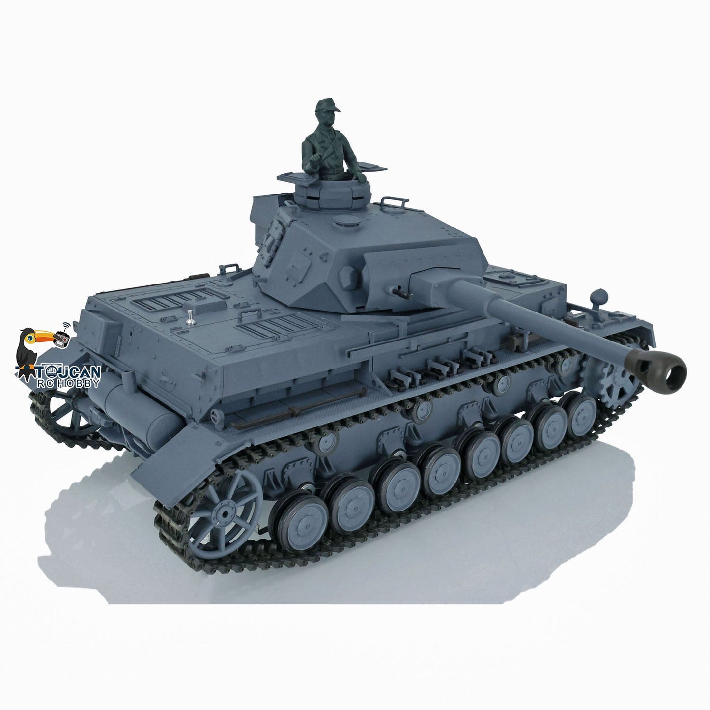 Henglong 1/16 TK7.0 Plastic German Panzer IV F2 3859 RTR RC Tank Model Infrared Combat BB Pivot Steering Smoke Unit Metal Barrel