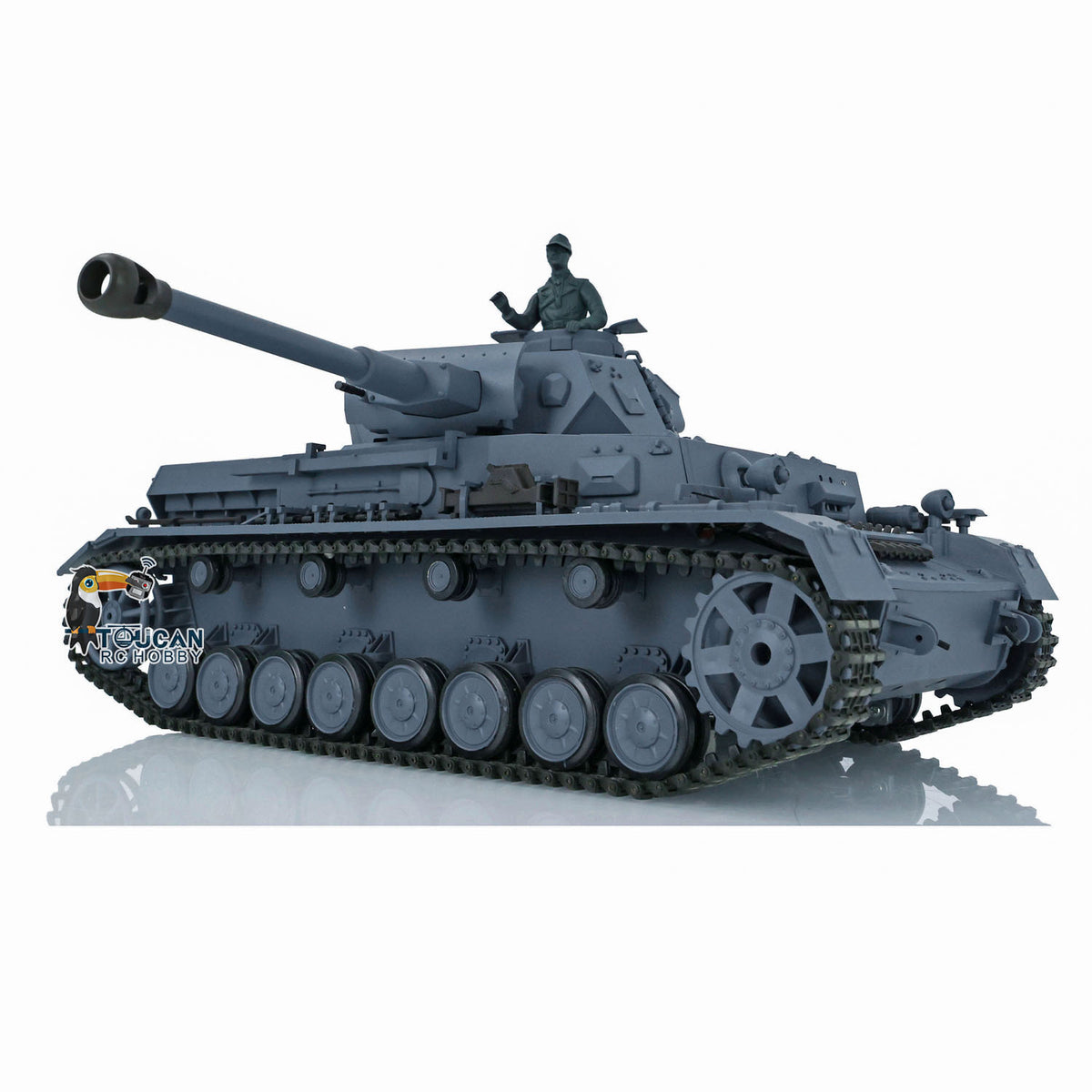 2,4 GHz Henglong 1/16 TK7.0 Kunststoff Panzer IV F2 RC RTR Modellpanzer 3859 mit Stahlgetriebe, 360-Grad-Turm, Rauch-Soundtracks, FPV