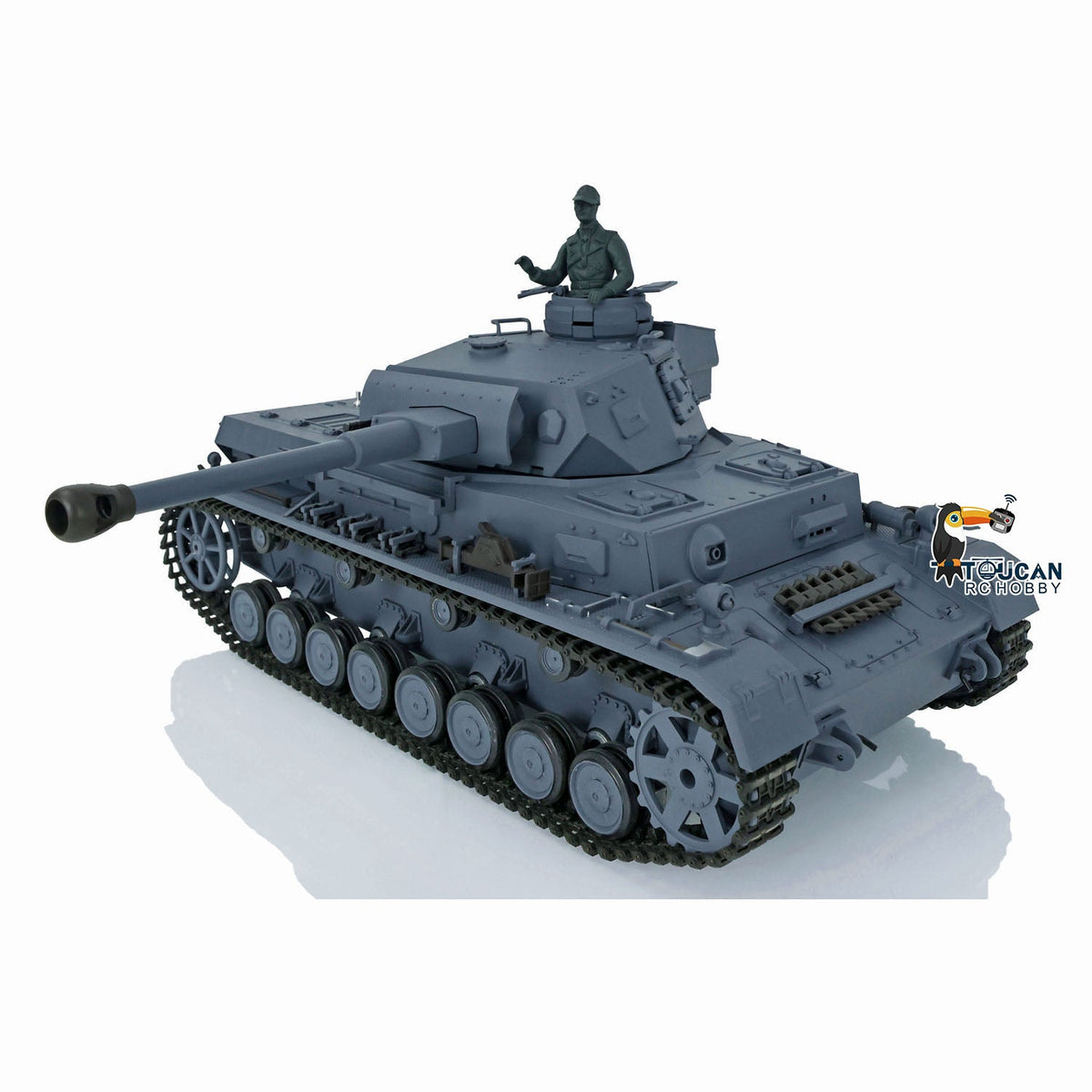 Henglong 1/16 Plastic TK7.0 3858/3859 German Panzer IV F2 F RTR RC Tank FPV Infrared Comkbat 360 Degrees Turret Smoke BB Steel Driving Gearbox Metal Barrel