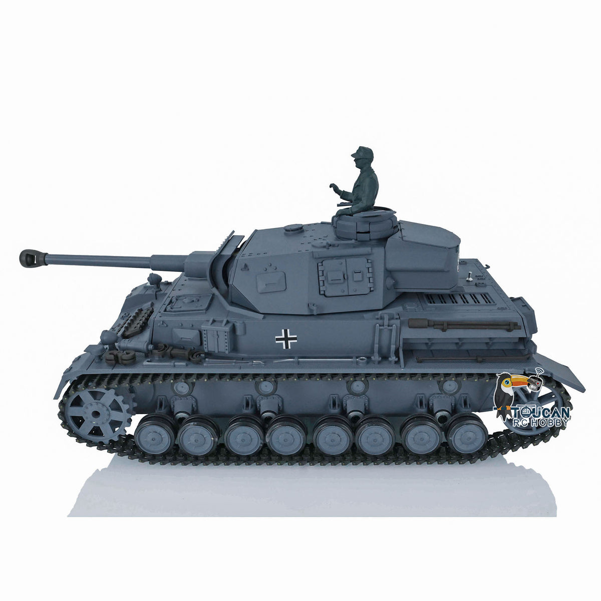 2,4 GHz Henglong 1/16 TK7.0 Kunststoff Panzer IV F2 RC RTR Modellpanzer 3859 mit Stahlgetriebe, 360-Grad-Turm, Rauch-Soundtracks, FPV