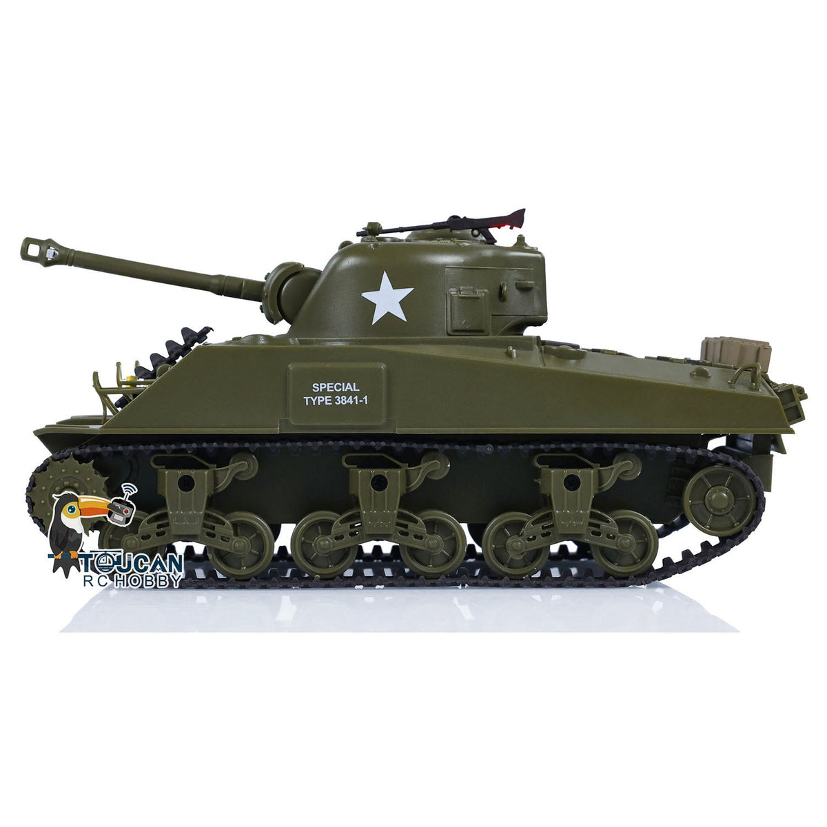 Henglong 1/30 Plastic USA M26 Pershing 3838 M4A3 Sherman 3898 RTR RC Tank With Infrared Combat System Battle Military Vehicle Model