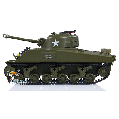 Henglong 1/30 Plastic USA M26 Pershing 3838 M4A3 Sherman 3898 RTR RC Tank With Infrared Combat System Battle Military Vehicle Model