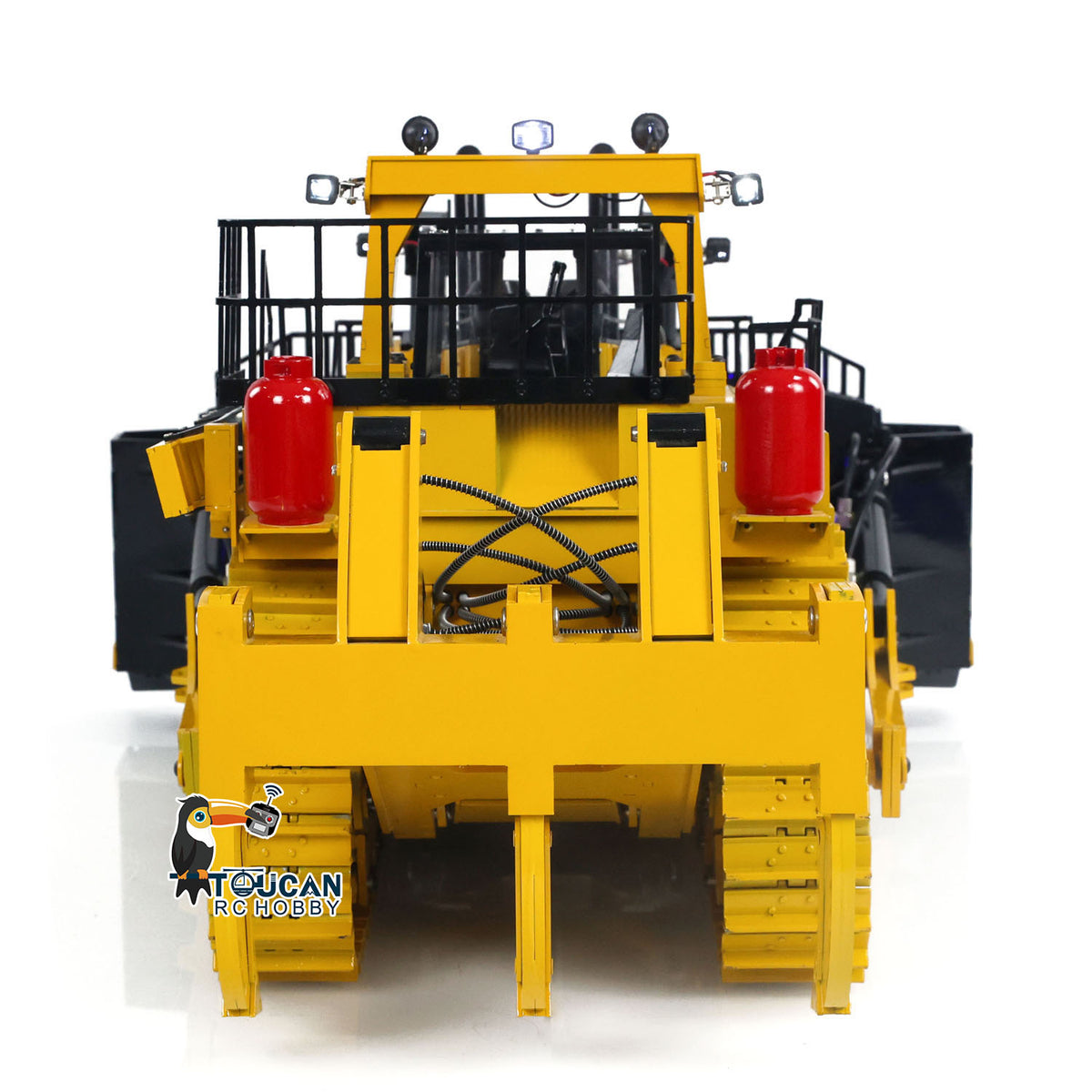 BSM-1-14-BA 1/14 Metal RC Hydraulic Bulldozer Model with Triple Plows, Electric Stairs, Sound & Light